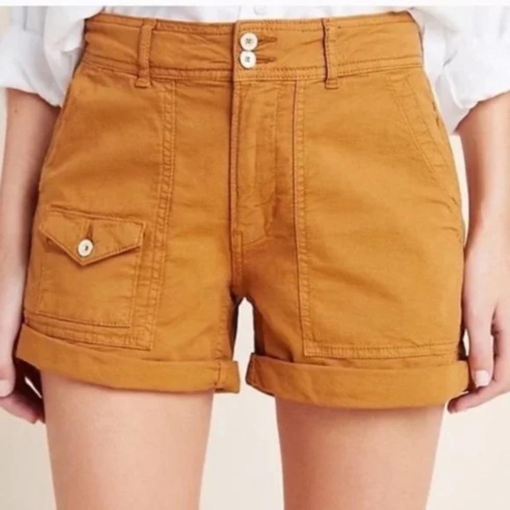Anthropologie wanderer cargo shorts, clay brown NWT size 27